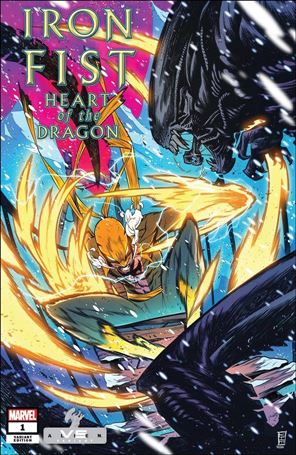 Iron Fist: Heart of the Dragon issue 1-C Kim Jacinto Marvel vs Alien Cover