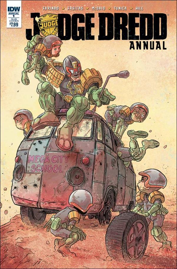 Judge Dredd Annual issue 1-B Pablo Tunica Subscription Cover