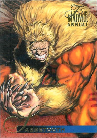 Marvel Annual Flair '95 (Base Set) card 10 Sabretooth