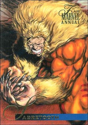 Marvel Annual Flair '95 (Base Set) card 10 Sabretooth