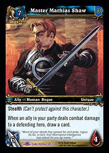 World of Warcraft: Through the Dark Portal (Base Set) card 181 Master Mathia Shaw