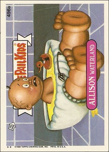 Garbage Pail Kids: Series 12 (Base Set) card 496a Allison Waterland