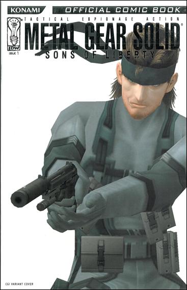 Metal Gear Solid: Sons of Liberty issue 1-D Platinum Foil CGI Cover