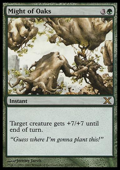 Magic the Gathering: 10th Edition (Base Set) card 277 Might of Oaks