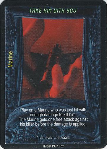 Aliens/Predator (Base Set) card 345 Take Him With You