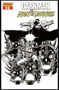 Darkman vs the Army of Darkness issue 1-F George Perez Black and White Cover