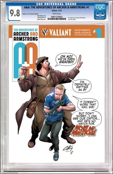 A&A: The Adventures of Archer & Armstrong issue 1-D Clayton Henry Valiant x CGC Replica Cover