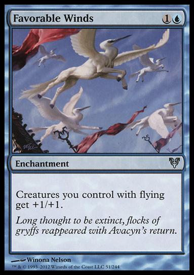 Magic the Gathering: Avacyn Restored (Base Set) card 51 Favorable Winds
