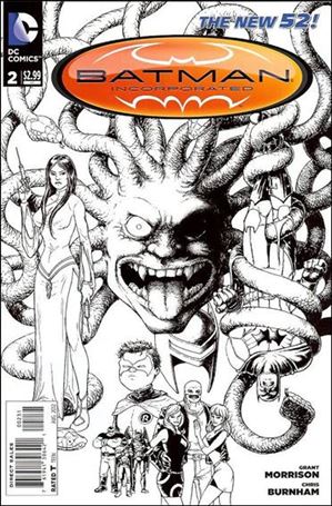 Batman Incorporated (2012) issue 2-E Chris Burnham 1:100 Black & White Cover