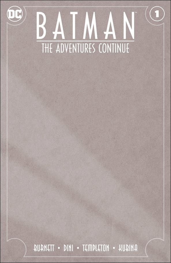 Batman: The Adventures Continue issue 1-C Blank/Sketch Cover