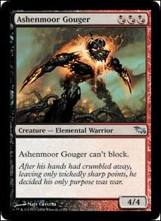 Magic the Gathering: Shadowmoor (Base Set) card 180 Ashenmoor Gouger