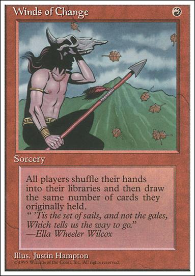 Magic the Gathering: 4th Edition (Base Set) card 232 Winds of Change
