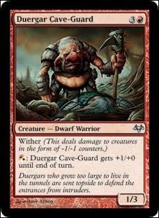 Magic the Gathering: Eventide (Base Set) card 51 Duergar Cave-Guard