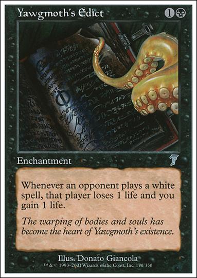 Magic the Gathering: 7th Edition (Base Set) card 171 Yawgmoth's Edict