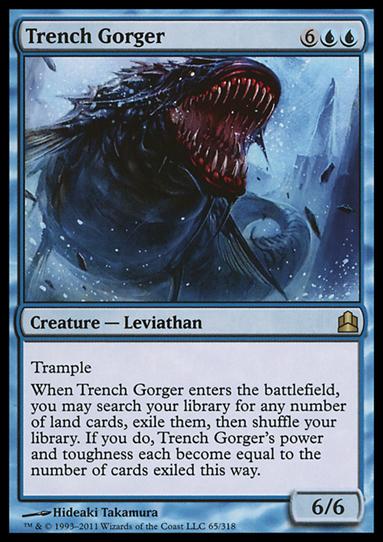 Magic the Gathering: Commander (Base Set) card 65 Trench Gorger