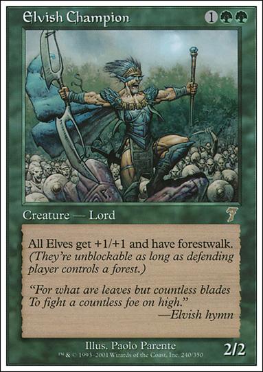 Magic the Gathering: 7th Edition (Base Set) card 240 Elvish Champion