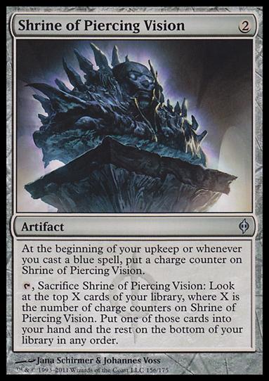 Magic the Gathering: New Phyrexia card 156 Shrine of Piercing Vision