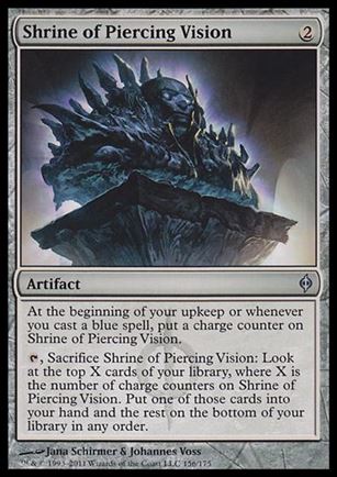 Magic the Gathering: New Phyrexia card 156 Shrine of Piercing Vision