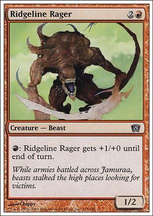 Magic the Gathering: 8th Edition (Base Set) card 215 Ridgeline Rager