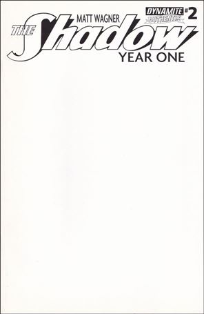 Shadow Year One issue 2-G Blank Authentix Cover