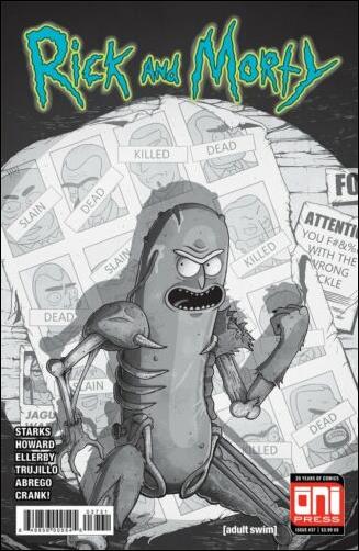 Rick and Morty (2015) issue 37-C Mike Vasquez B&W Homage Cover