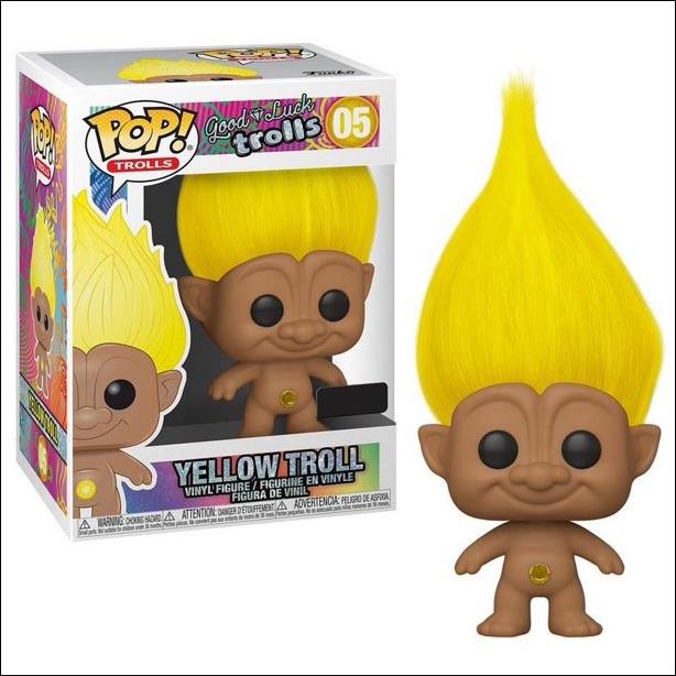 Pop! Trolls figure 5 Yellow Troll