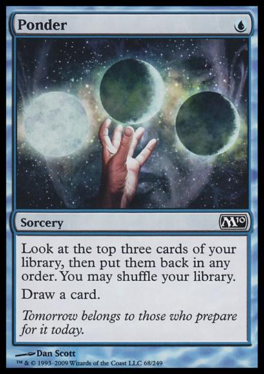 Magic the Gathering: 2010 Core Set (Base Set) card 68 Ponder