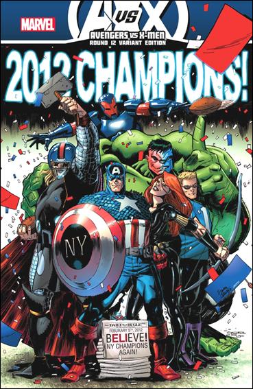 Avengers vs X-Men issue 12-H Ryan Stegman "Avengers / NY Giants" Cover