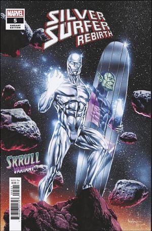 Silver Surfer Rebirth issue 5-B Mico Suayan Skrull Cover