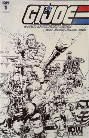 G.I. Joe: A Real American Hero issue 1-L Neal Adams NC Comicon B&W Cover