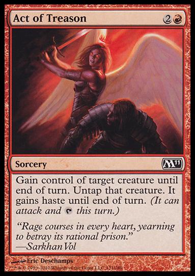 Magic the Gathering: 2011 Core Set (Base Set) card 121 Act of Treason