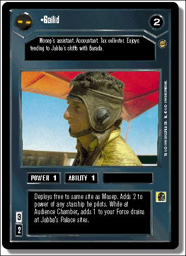 Star Wars: Jabba's Palace Limited (Base Set) card 12 Gailid