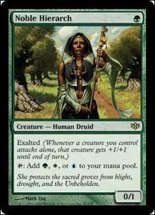 Magic the Gathering: Conflux (Base Set) card 87 Noble Hierarch
