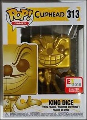 POP! Games figure 313-C King Dice (Gold 2018 E3 Exclusive)