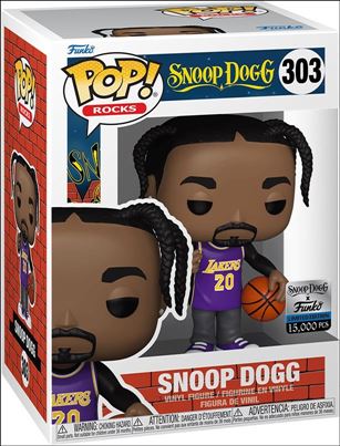 Pop! Rocks figure 303 Snoop Dogg (Purple Lakers Jersey) Funko Shop Excl.