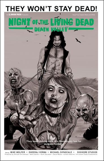 Night of the Living Dead: Death Valley issue 5-D Classic Black & White Cover 1:3