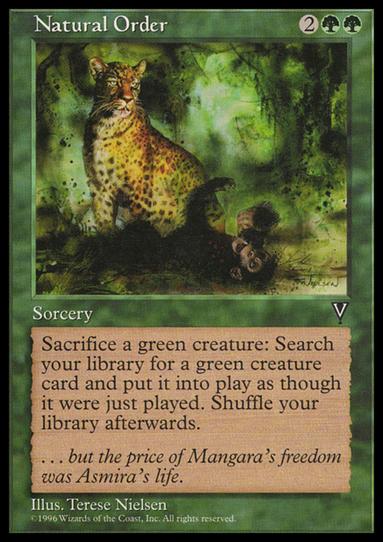 Magic the Gathering: Visions (Base Set) card 114 Natural Order