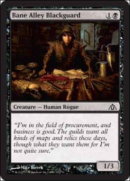 Magic the Gathering: Dragon's Maze (Base Set) card 21 Bane Alley Blackguard 