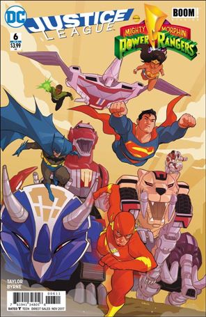 Justice League/Power Rangers Cover Image 2