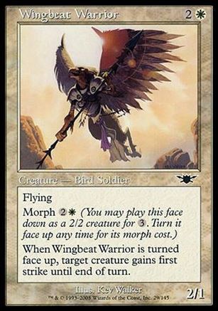 Magic the Gathering: Legions (Base Set) card 29 Wingbeat Warrior