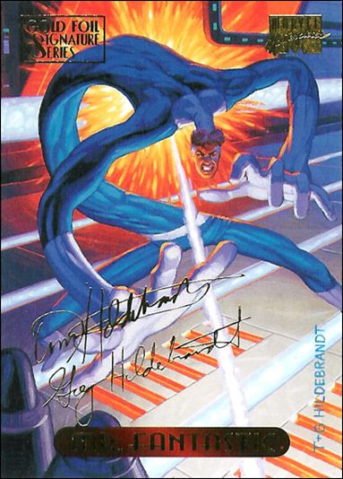 1994 Marvel Masterpieces (Gold-Foil Signature Parallel Base Set) card 76 Mr. Fantastic