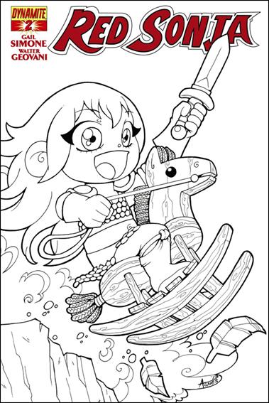 Red Sonja (2013) issue 2-H Agnes Garbowska Larry's Comics B&W Cover 1/125