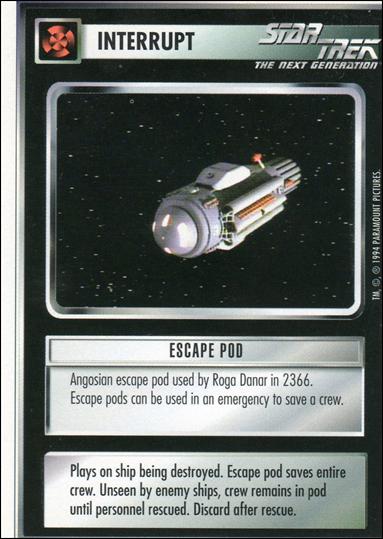 Star Trek: Premiere Unlimited (Base Set) card 116 Escape Pod