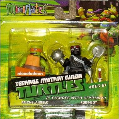 Teenage Mutant Ninja Turtles Minimates (2-Packs) figure 3 Michelangelo and Foot-Bot