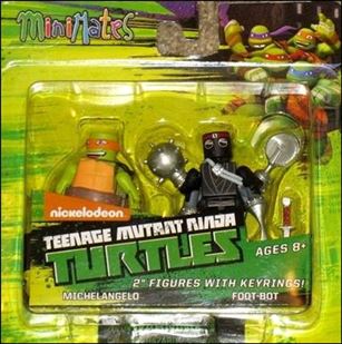 Teenage Mutant Ninja Turtles Minimates (2-Packs) figure 3 Michelangelo and Foot-Bot