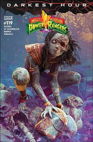 Mighty Morphin Power Rangers issue 119-B Björn Barends Dark Grid Cover
