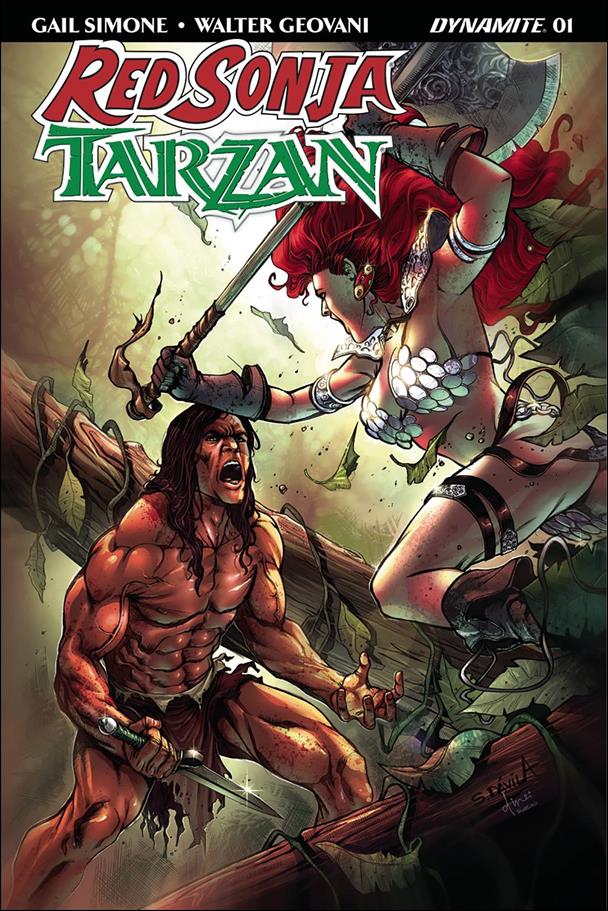 Red Sonja / Tarzan issue 1-E Sergio Davila Subscription Cover