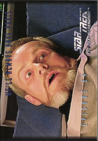 Star Trek: The Next Generation - The Episode Collection Season One (Base Set) card 80 We'll Always Have Paris, Episode 24B