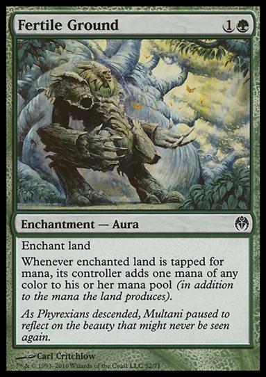 Magic the Gathering: Duel Decks: Phyrexia vs. the Coalition (Base Set) card 52 Fertile Ground