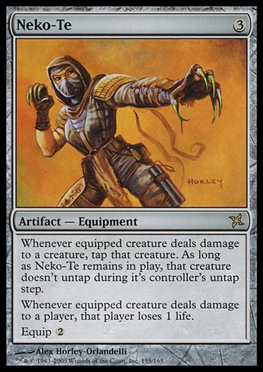 Magic the Gathering: Betrayers of Kamigawa (Base Set) card 155 Neko-Te